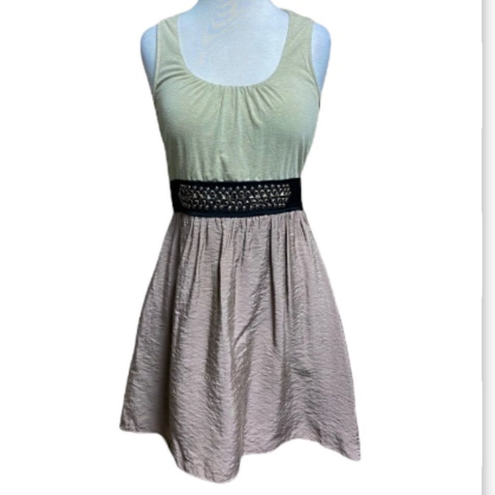 Alythea Racerback Tank dress Cream/Mocha Size Small